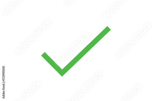 Green check mark icon vector transparent background