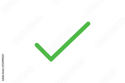 Green check mark icon vector transparent background
