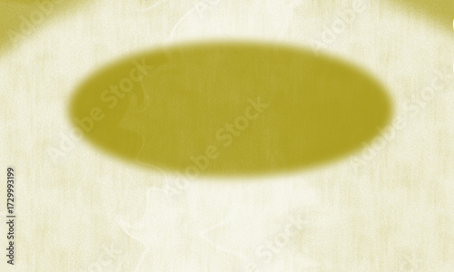 Abstract Yellow Oval Shadow on Light Textured Background with Soft Gradient and Minimalist Design