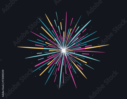 Transparent Fireworks Element. Sparkles Star. Radiance flash rays