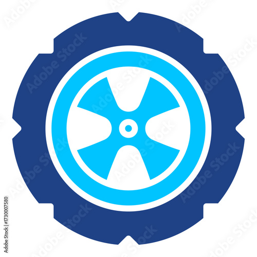 Tire Simple Vector Icon Collection