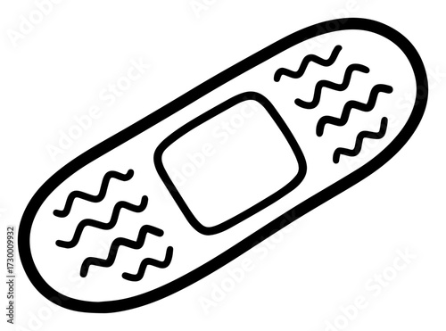 Adhesive Bandage Plaster Doodle