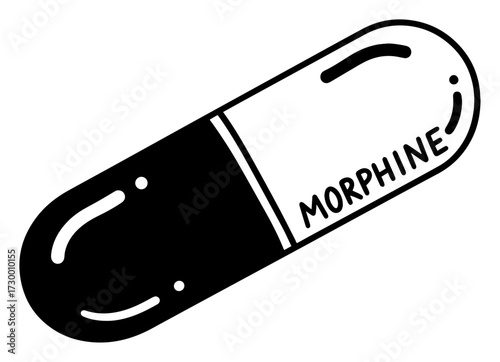 Morphine Pill Capsule Icon