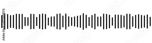 Podcast sound waves and audio soundwave of voice message records, vector icons. Podcast sound waves for online audio streaming and podcasting or music player and mobile phone voice message soundwaves