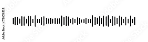 Set of radio Wave icon. Monochrome simple sound wave on transparent background. Vector sound wave icon. Music player sound bar. Record interface. Equalizer icon with soundwave line. used for mobile