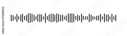 Podcast sound waves and audio soundwave of voice message records, vector icons. Podcast sound waves for online audio streaming and podcasting or music player and mobile phone voice message soundwaves