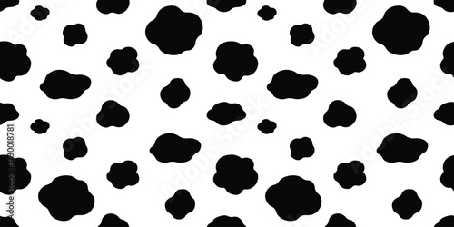 dog dalmatian skin pattern seamless camouflage cloud smoke scarf vector cartoon doodle gift wrapping paper tile background repeat wallpaper illustration textured design