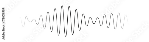 Podcast sound waves set. Waveform pattern for music player, podcast, voise message, music app. Audio wave icon. Equalizer template. Vector illustration isolated on white background