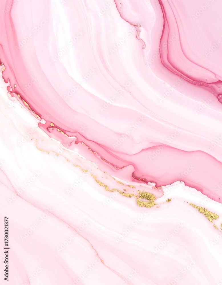 custom made wallpaper toronto digitalAbstract pink and white marble design with gold accents