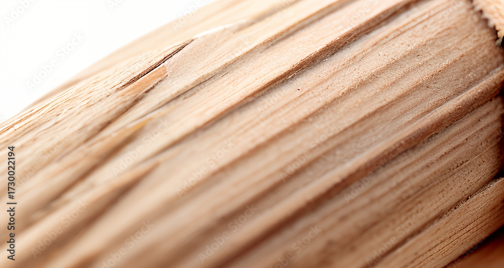 Fototapeta premium Close-up natural wood fiber texture with light brown tones