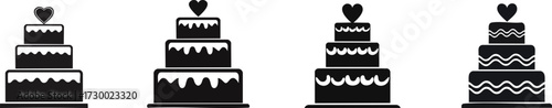 Silhouette of Event Planning. Six illustrations of clinking champagne glasses, symbolizing celebration, joy, and special occasions.