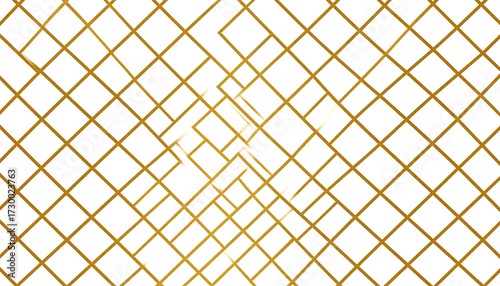 Abstract golden geometric grid pattern