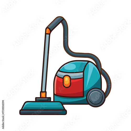 isolated vacuum cleaner on white background