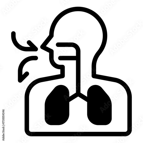 Person breathing deeply with closed eyes.