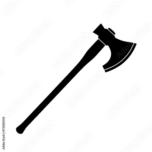 Vector art of axe a classic tool and weapon, symbolizing strength, labor, and historical significance with its sharp blade and sturdy handle