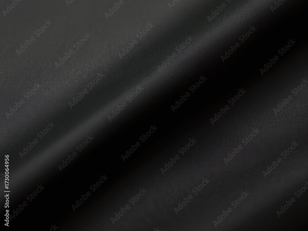 Fototapeta premium Close up of a smooth black fabric