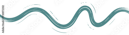 Teal wave pattern vector design abstract wavy line illustration modern background artistic curve graphic asset