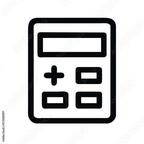 Financial calculator icon for mortgage and loan calculations modern digital tool for budgeting and planning