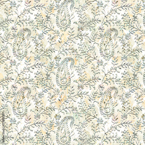 colorful damask seamless backgrounds for digital textile prints.