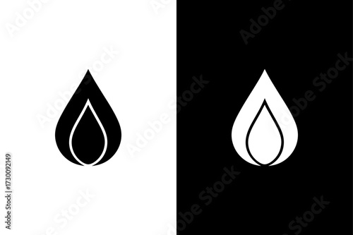 Clean Water Symbol for Nature and Environment.