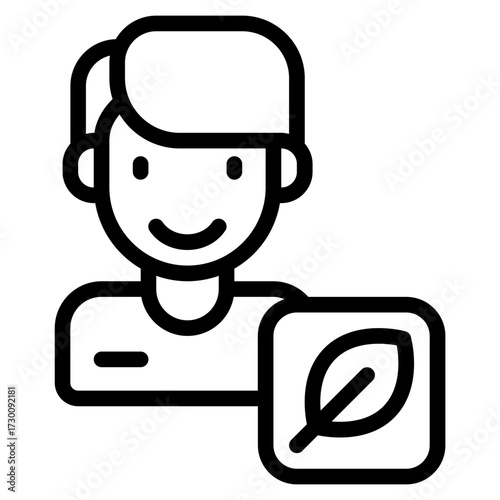 3D Illustration, character of a Nature Enthusiast