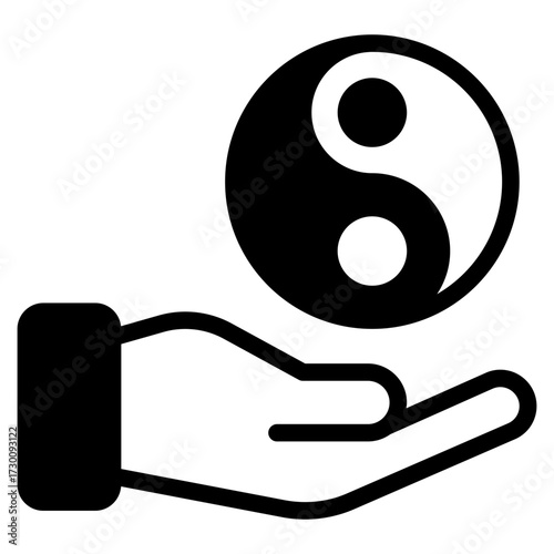 Icon Yin-Yang Balance