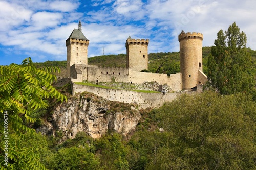 Le chateau de Foix en Ariège, France