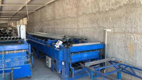 A sheet metal bending press used to create products for residential, commercial, and site-specific building projects.