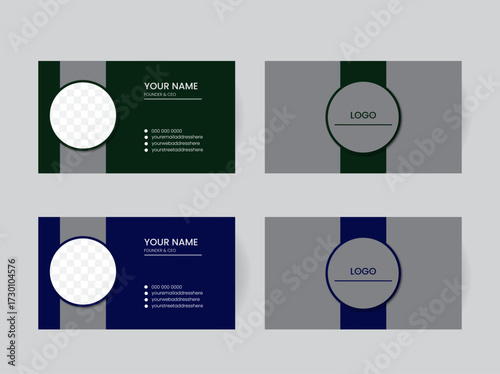 Professional Double-Sided Visiting Card Layout