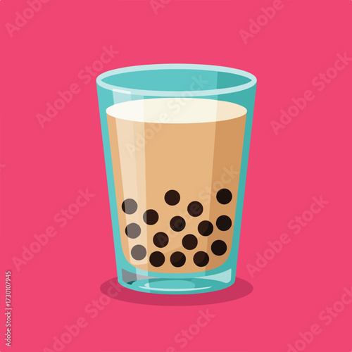 Bubble tea glass