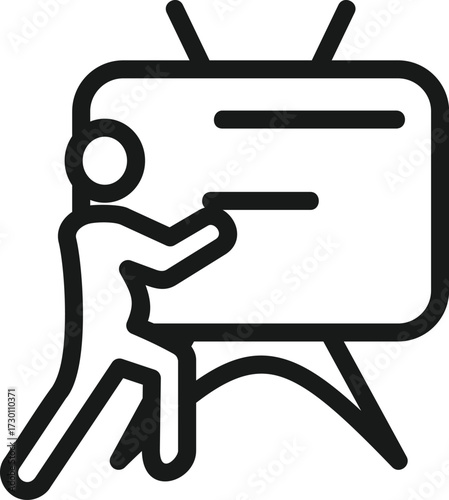 Training Learn and Lead vector icon illustration concept