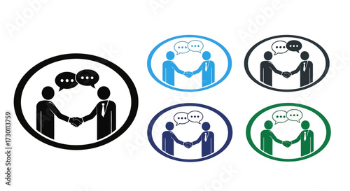 Business Meeting Handshake Conversation Communication Collaboration Partnership Agreement Deal Making Diplomacy Discussion Negotiation Agreement Symbols