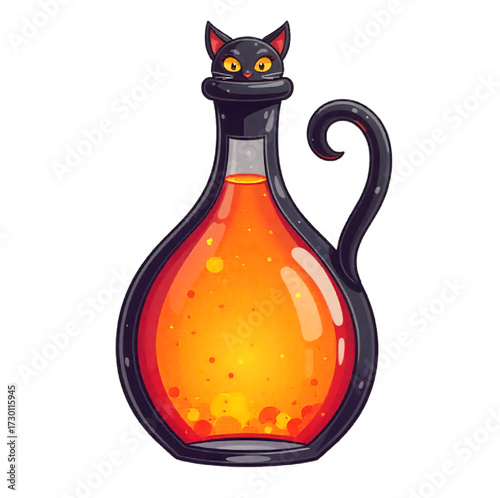 Halloween bottle of drink or potion