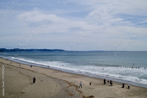 青空と海と砂浜