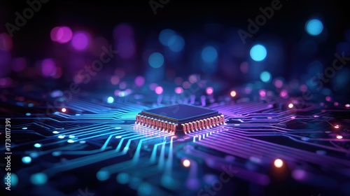 Electronic circuit board with processor