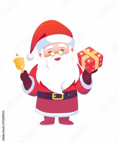 santa claus with gifts