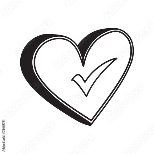 A vibrant red vector illustration of two hearts is the perfect romantic symbol of love and passion for Valentine's Day design