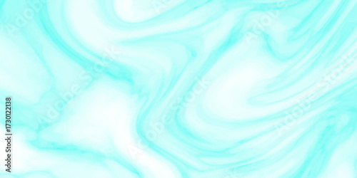Smooth flowing abstract background with soft pastel cyan and white marbled swirls and gentle watercolor-like gradients for elegant and serene designs