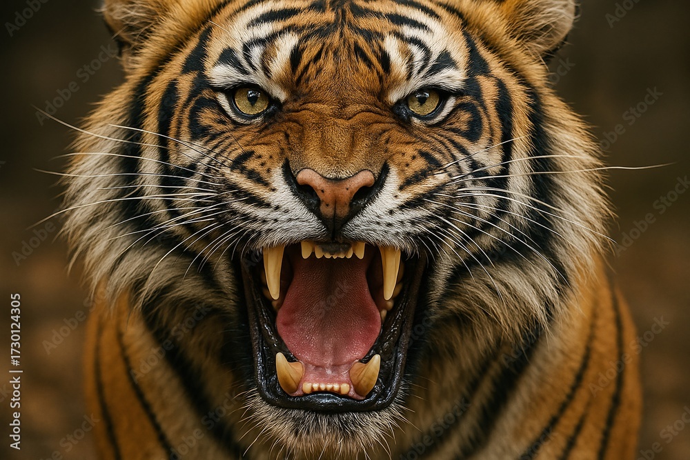 Fototapeta premium Roaring Tiger Fury