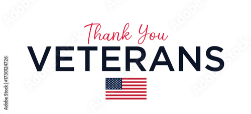 Veterans Day USA Background Design with Honoring all who served lettering and USA flag illustration. Banner, Poster, Greeting Card. Vector Illustration.