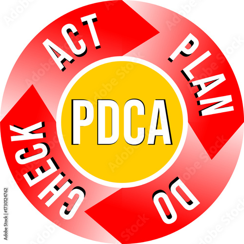 Plan Do Check Act Workflow Infographic Design
