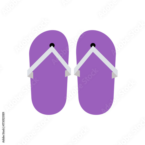 Purple flip-flops illustration a casual footwear perfect for summer and beach outings