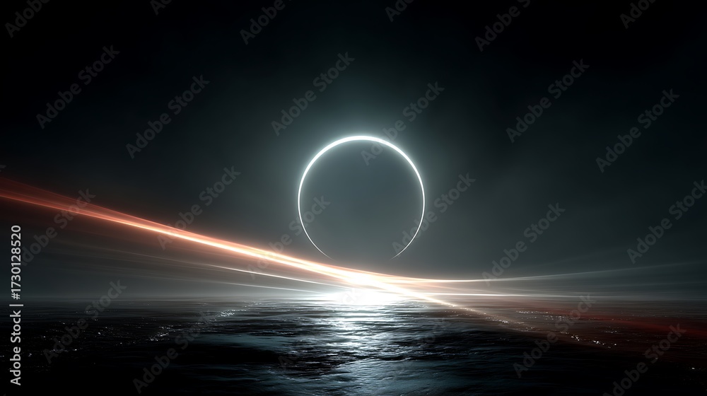 Obraz premium Modern abstract circle with light high resolution image
