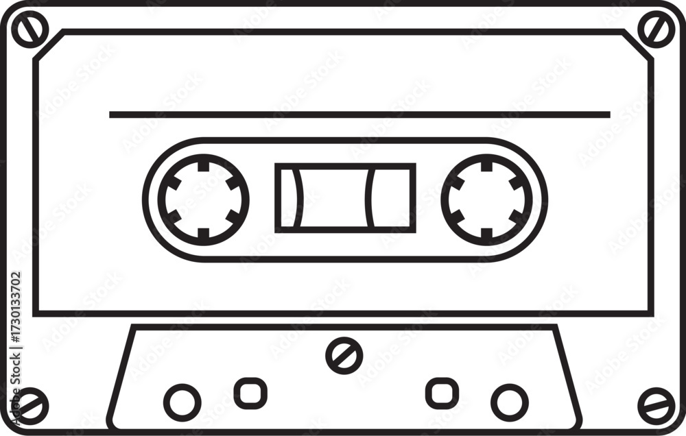 Obraz premium Audio cassette tape