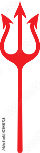 Devil pitchfork trident