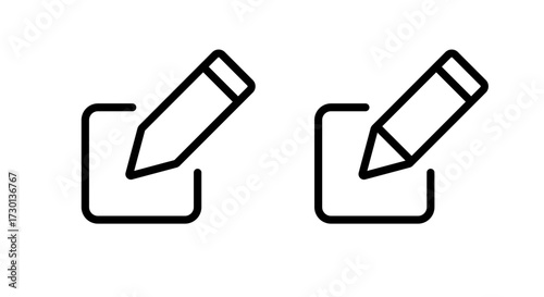 Edit pencil icon. Write and compose symbol. Create and modify content sign