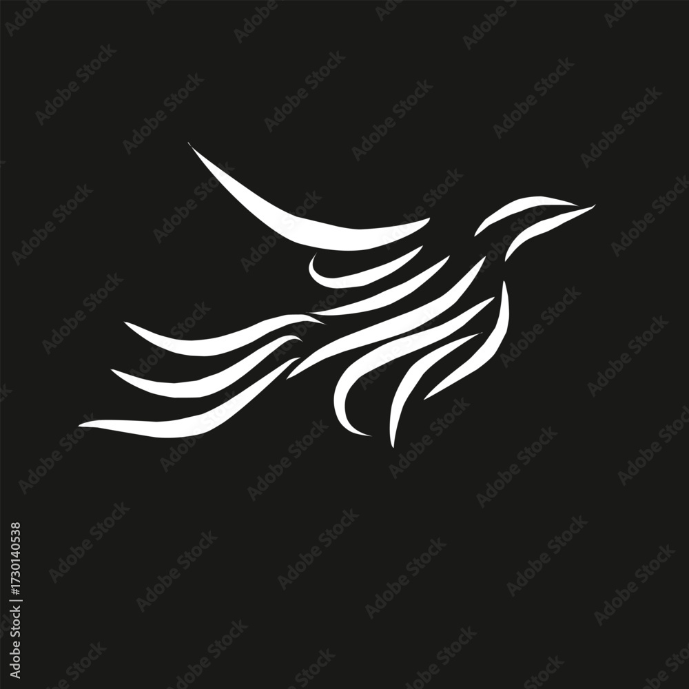 Obraz premium bird ornament tattoo design