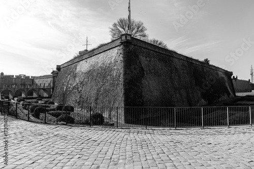 Montjuic Castle is an old military fortress, with roots dating back from 1640, built on top of Montjuic hill in Barcelona, Spain