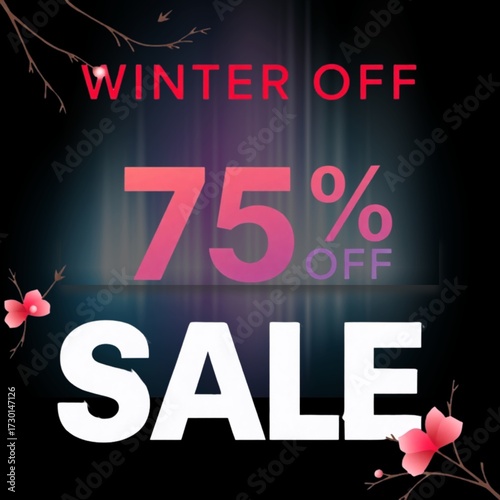 75% off Fashion Discount Flyer
