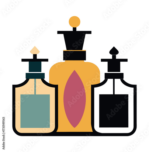 Elegant perfume bottles collection for luxury brands